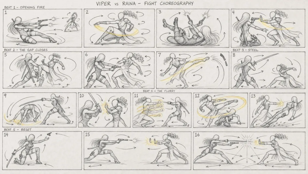 Viper vs Raina Fight Choreography