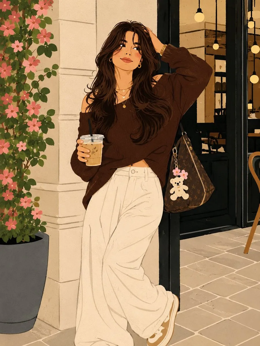 Contemporary Naïve Portrait Illustration