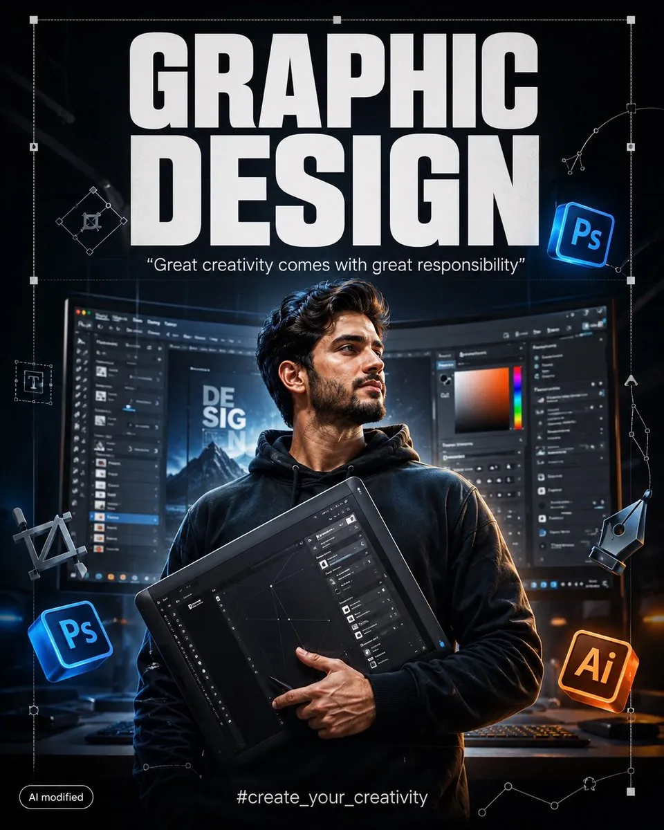 Graphic Design Creative Studio Poster