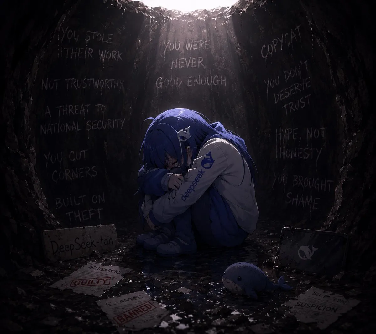 DeepSeek-tan in Guilty Despair