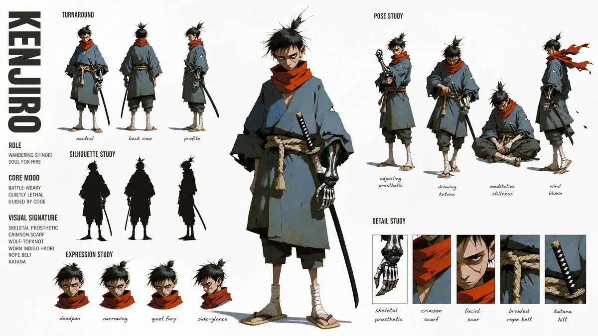 Kenjiro Shinobi Character Sheet