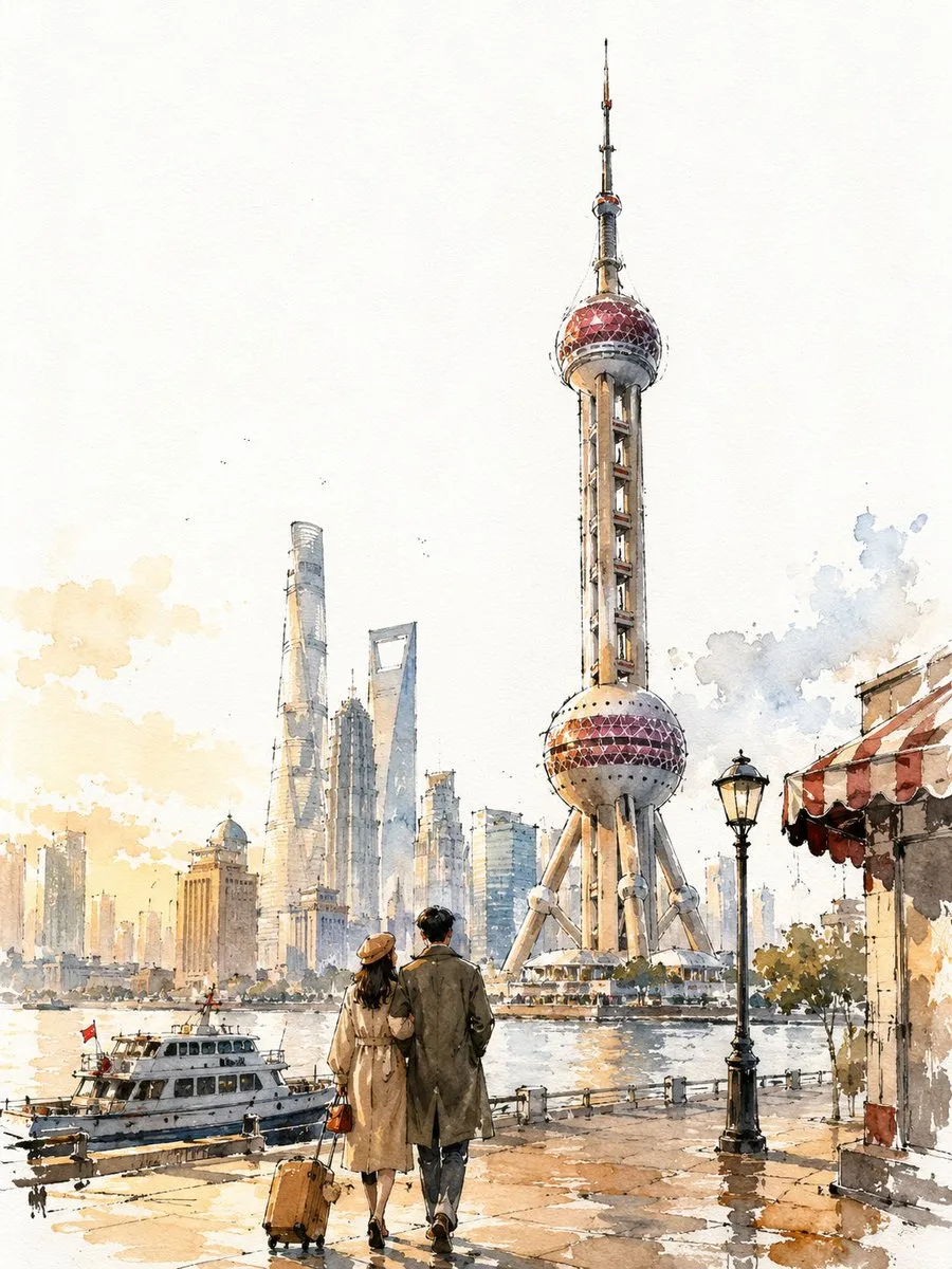 Vintage Shanghai Travel Poster