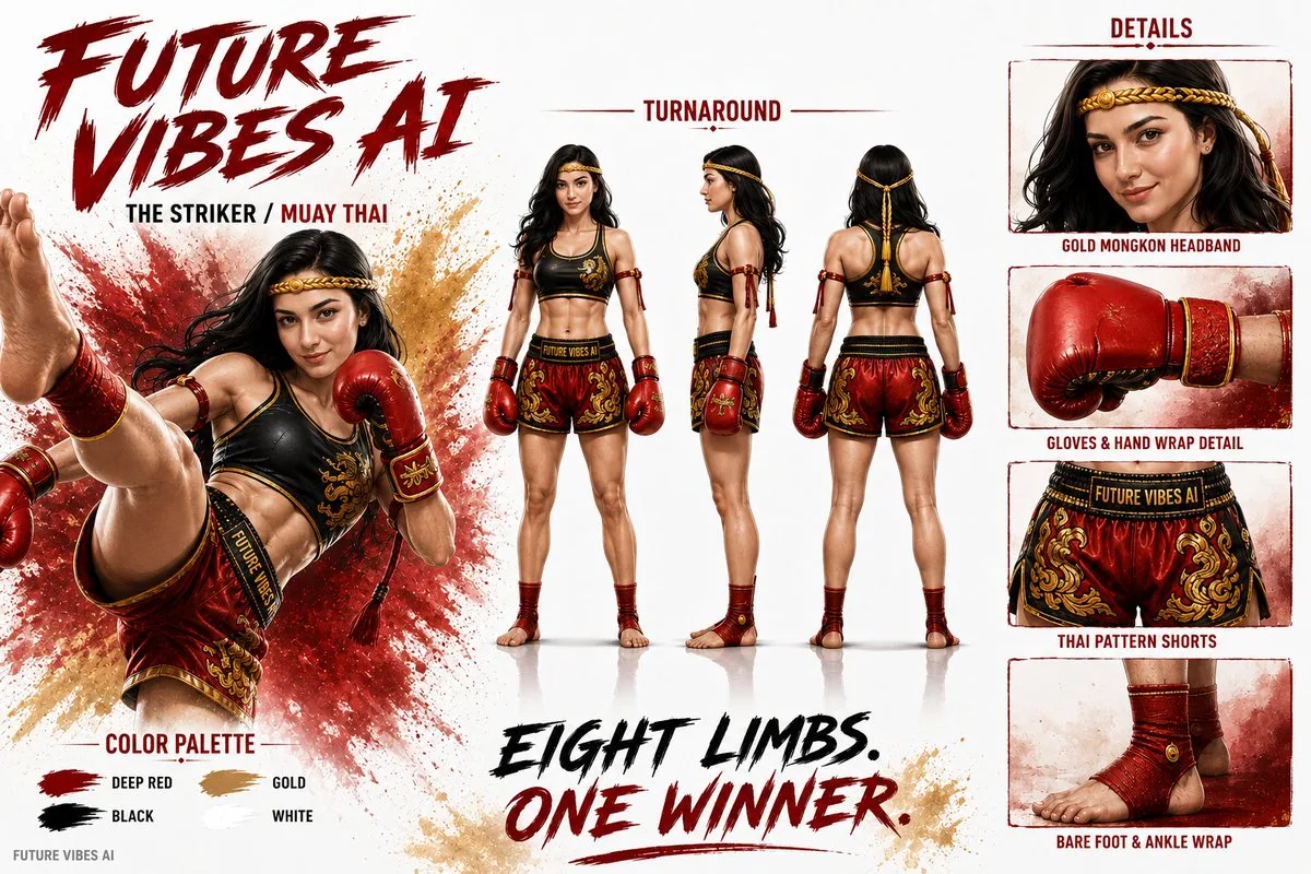 Future Vibes AI Muay Thai Character Sheet