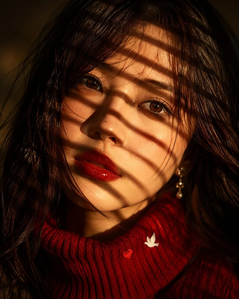 Golden Blinds Portrait
