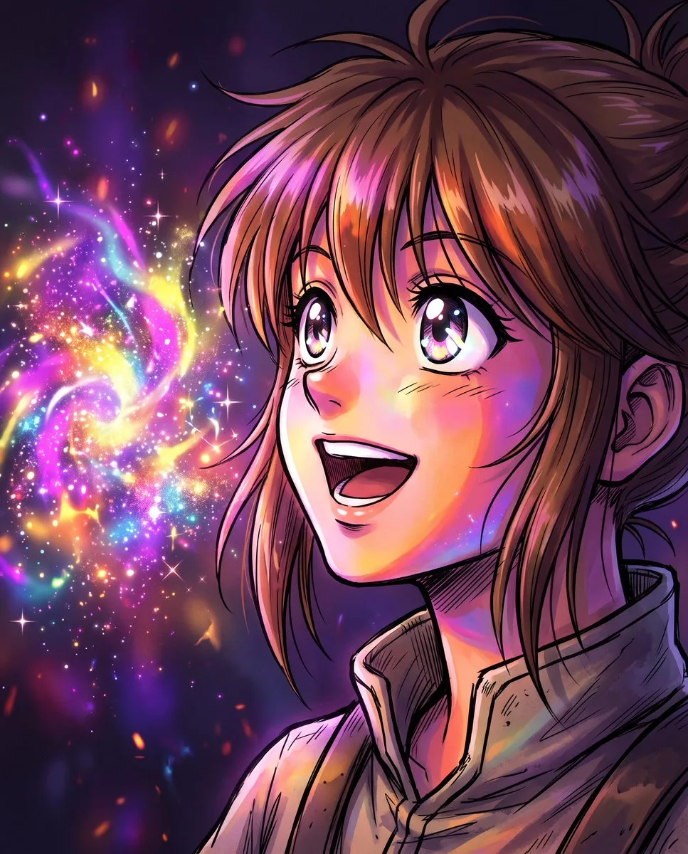 Magical Energy Anime Portrait