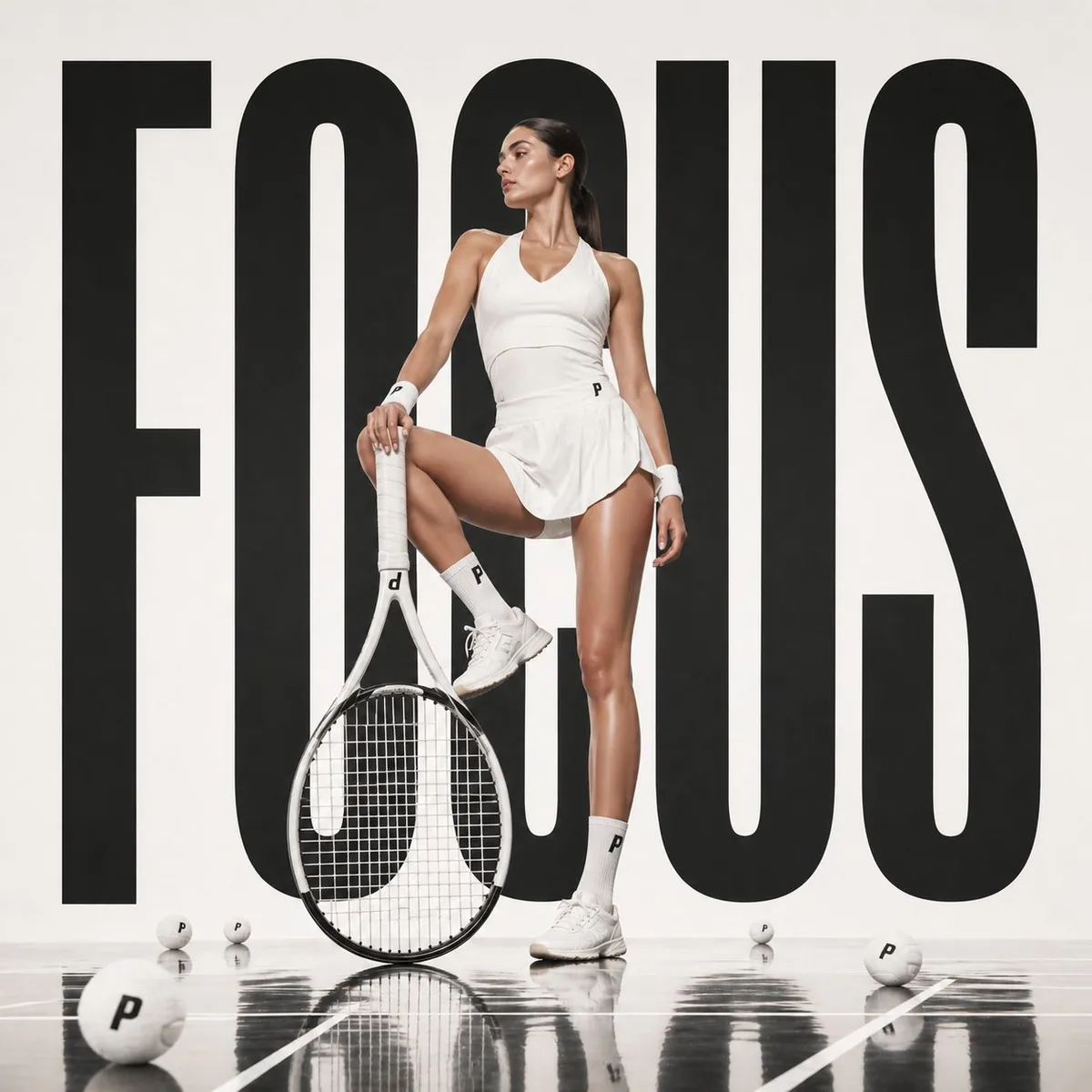Avant-Garde Sports Fashion Tennis Editorial